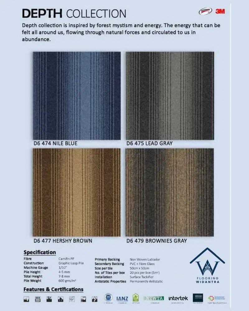 KARPET LANTAI DEPTH 50 x 50 cm