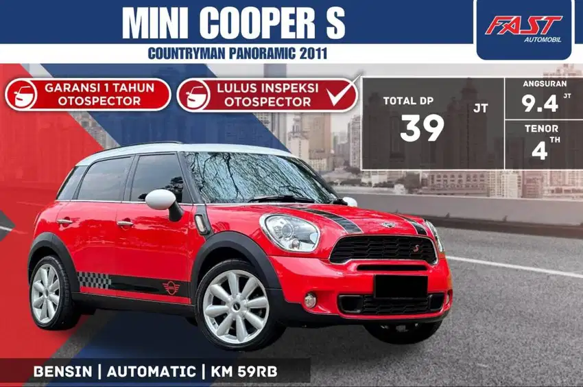 MINI COOPER S COUNTRYMAN 2011 PANORAMIC KM.59RB INDIVIDUAL SEAT #F2ST