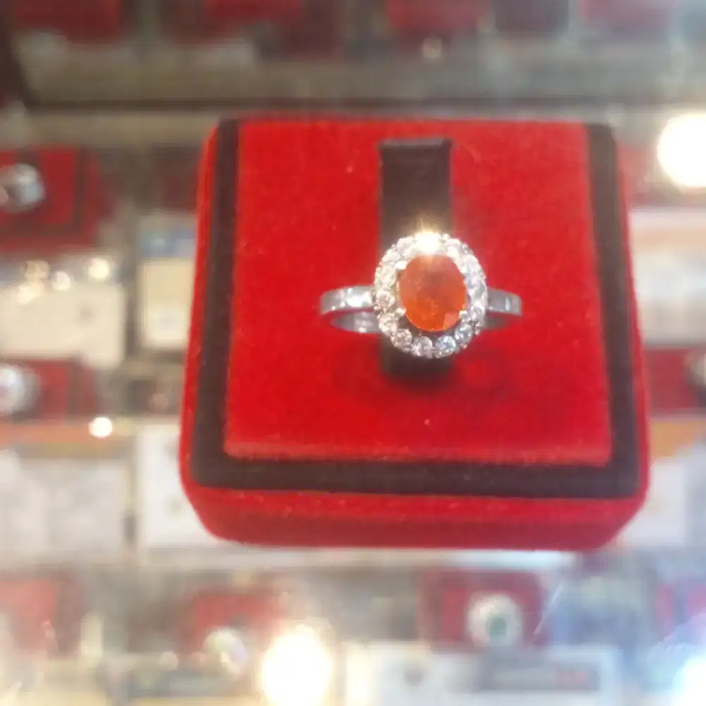 Natural orange sapphire