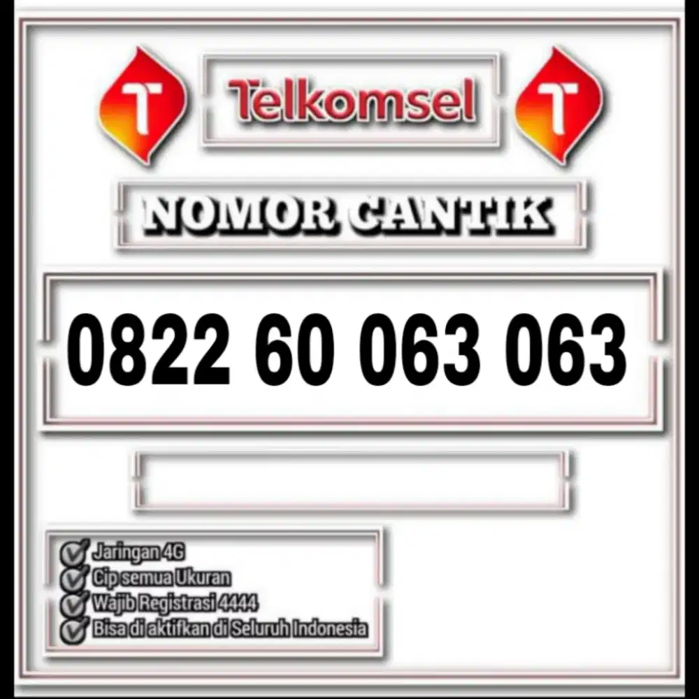 Nomor cantik simpati telkomsel abc abc