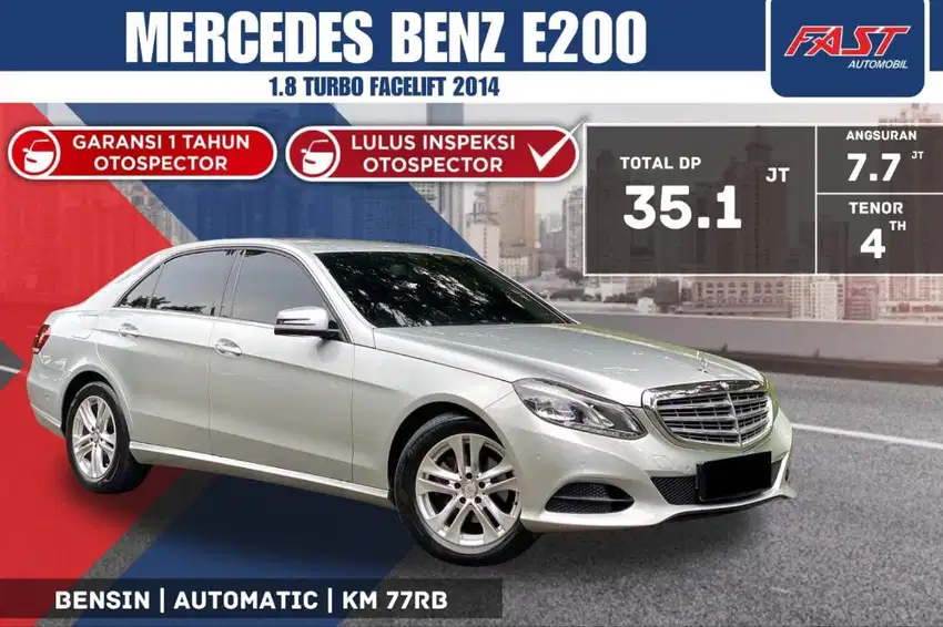 MERCEDES BENZ E200 2014 FACELIFT LOW KM.77RB & PAJAK PANJANG #F6ST