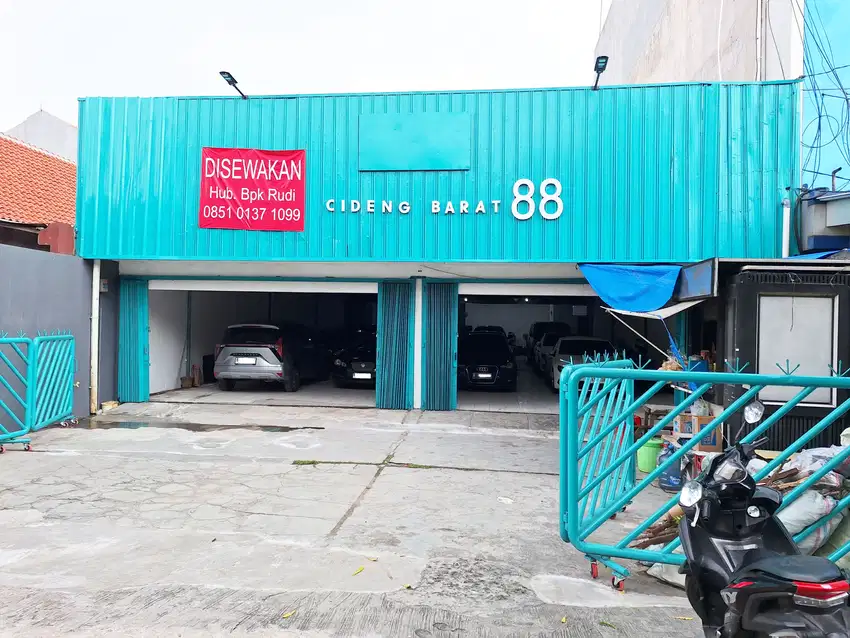 Disewakan Gudang Cideng Barat 88 Ex JNT Gambir Bank Mandiri& KSI Cargo