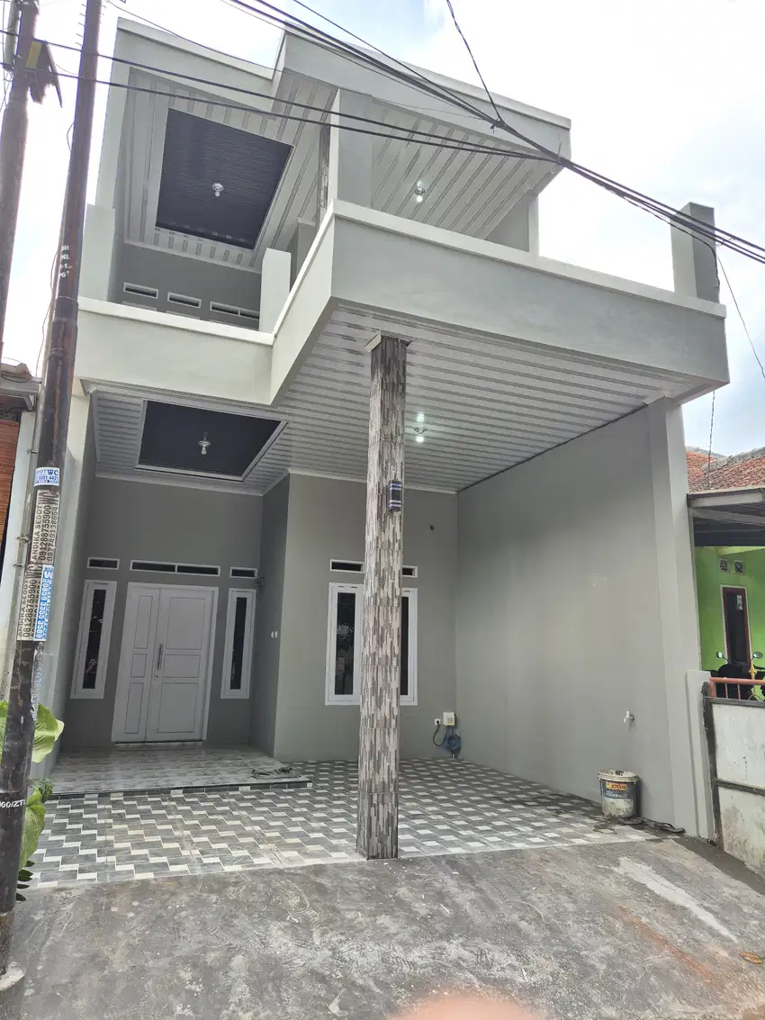 Rumah 2 lantai mewah bangunan baru surat SHM