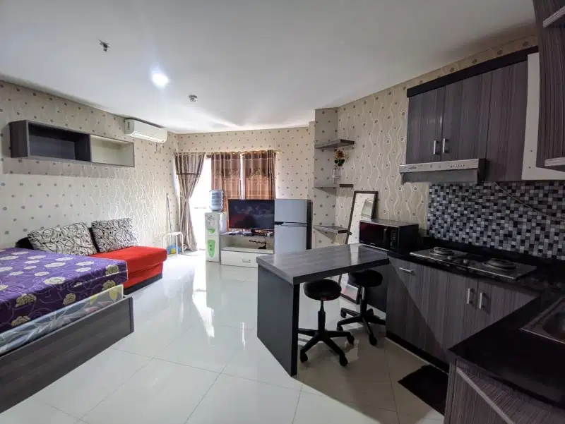 Studio Apartemen Tamansari Semanggi nyaman lantai rendah full furnish