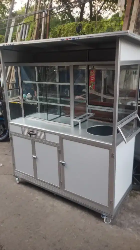 Etalase Gerobak Mie Ayam/Bakso ukuran 150