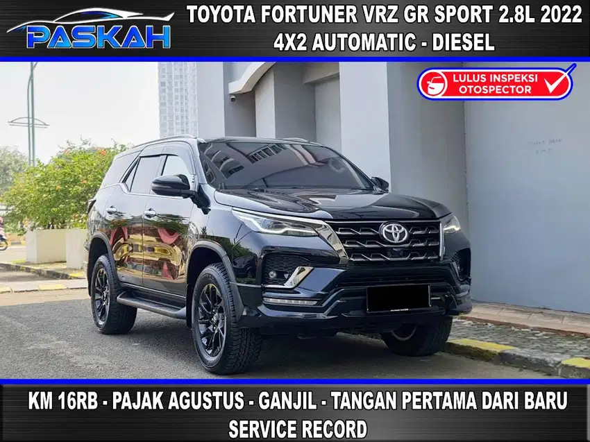 Bunga=4,7% GANJIL Km=16rb TOYOTA FORTUNER 2.8 VRZ GR SPORT 2022 PASKAH