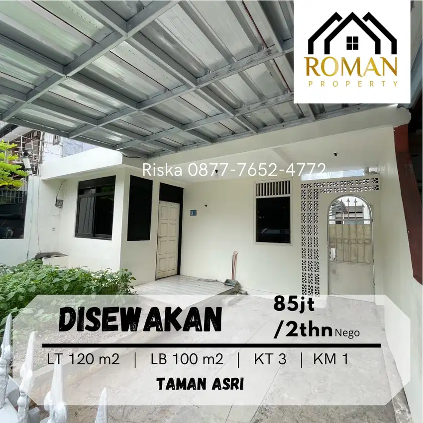 DISEWAKAN RUMAH TAMAN ASRI
