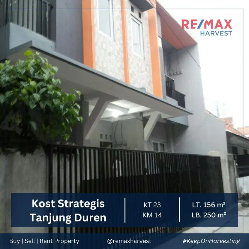 RUMAH KOST MASIH AKTIF LOKASI STRATEGIS DI TANJUNG DUREN JAKARTA BARAT
