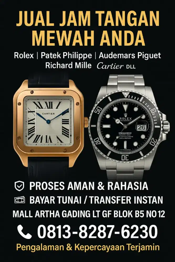 Terima Jual Beli Jam Tangan Mewah Swiss