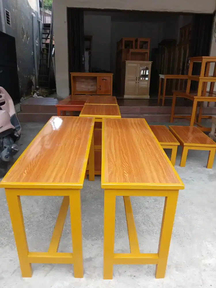 Meja warung ukuran 40x120cm tg 75cm