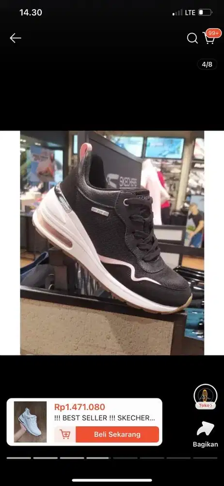 Sepatu skecher milion los angles like new