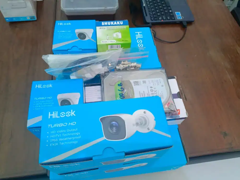 PAKET 8 CAMERA HILOOK 2MP IR BESERTA PEMASANGAN