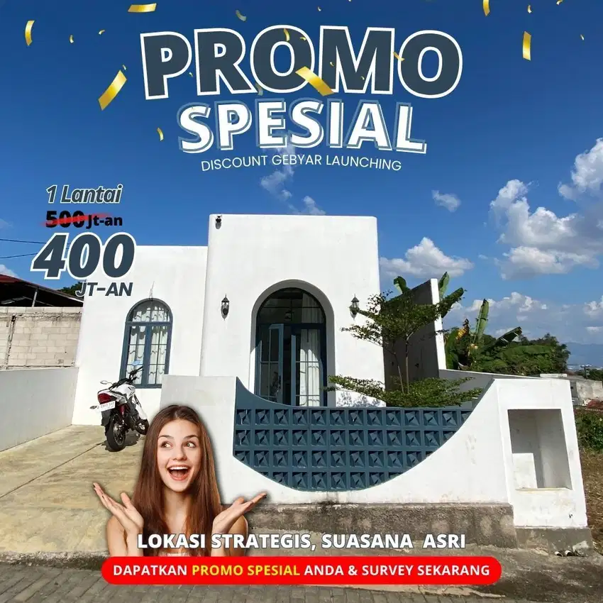 Rumah 1 Lt Strategis Asri di Kota Bandung Hanya 400jtan