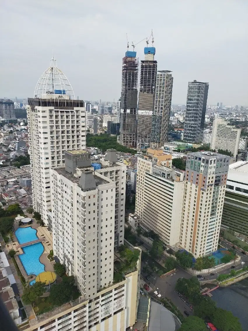 Apt 2 BR FF Di Atas Mall Thamrin City Kebon Melati Jakpus
