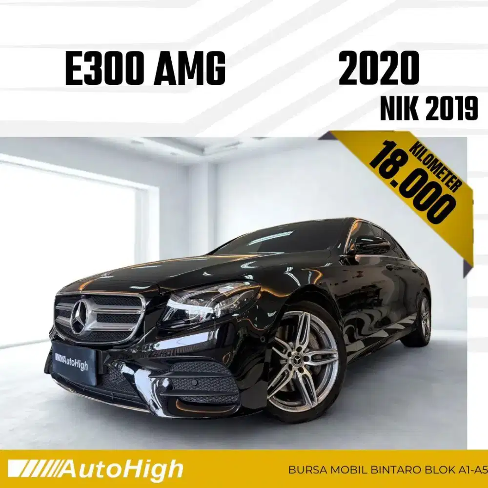 DP10% [Km18.000] E350 AMG EQ Boost 2019 Black Reg 2020 #AUTOHIGH