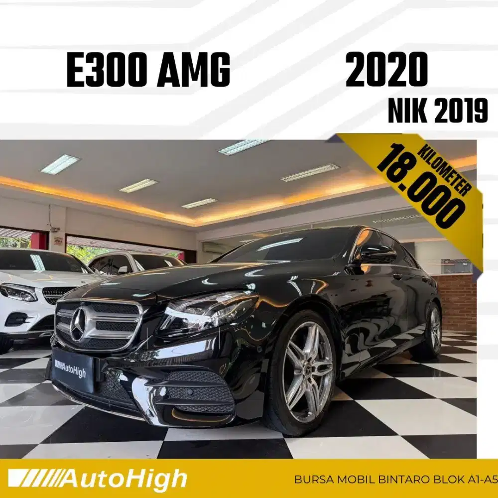 DP10% [Km18.000] E350 AMG 2019 Black Reg 2020 #AUTOHIGH