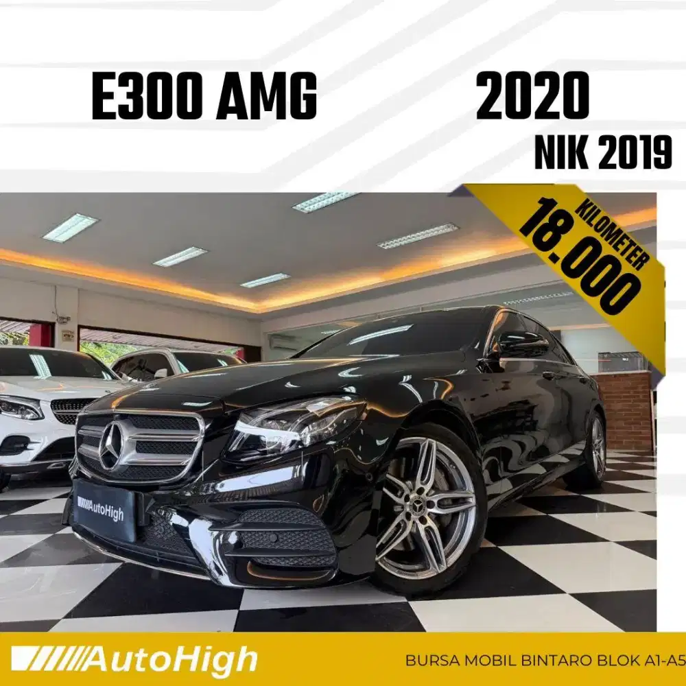 DP10% [Km18.000] E350 AMG 2019 Black Reg 2020 #AUTOHIGH