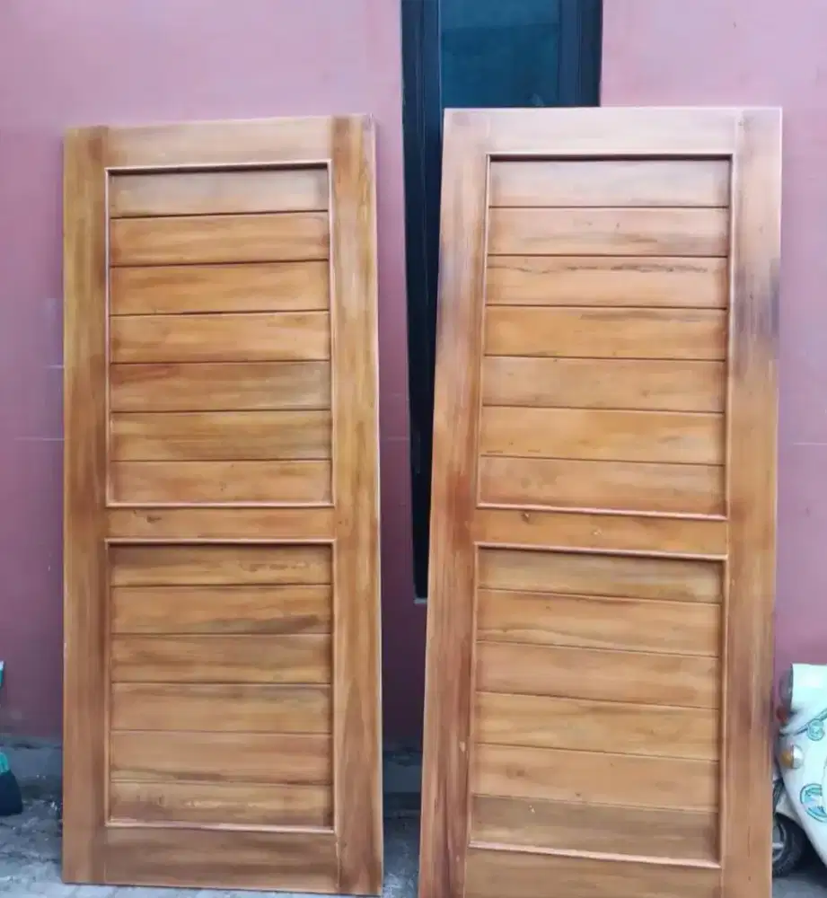 Jual daun pintu bahan kayu mahoni dan jati