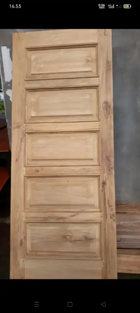 Jual daun pintu bahan kayu mahoni dan jati