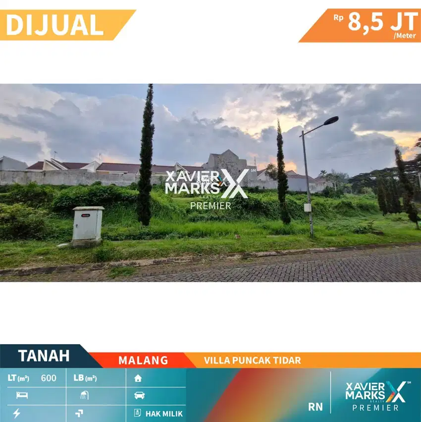 Dijual Tanah Kavling  Dekat Elpico di Villa Puncak Tidar Malang