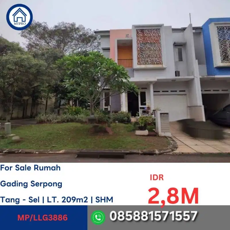 RUMAH GADING SERPONG TERMURAH