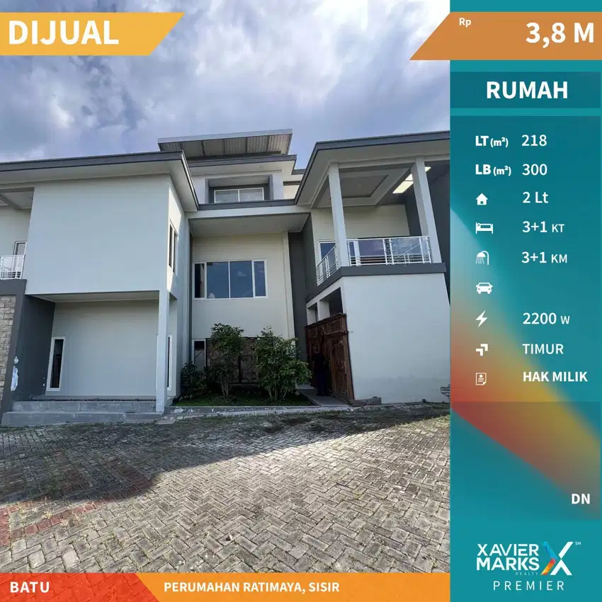 Dijual Rumah Kawasan Wisata di Ratimaya Batu Malang
