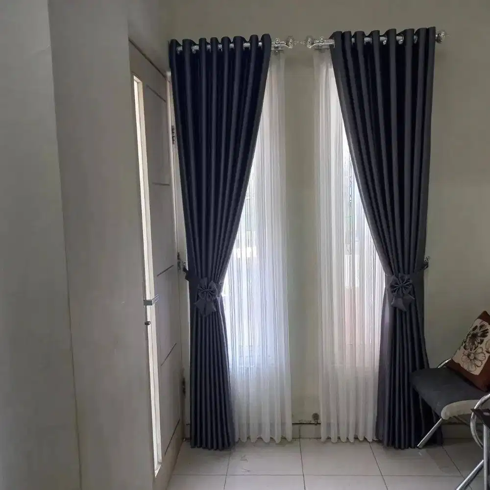 Jual & Pasang Gorden Vitrase Wallpaper Roller Blinds Korden Gordeng