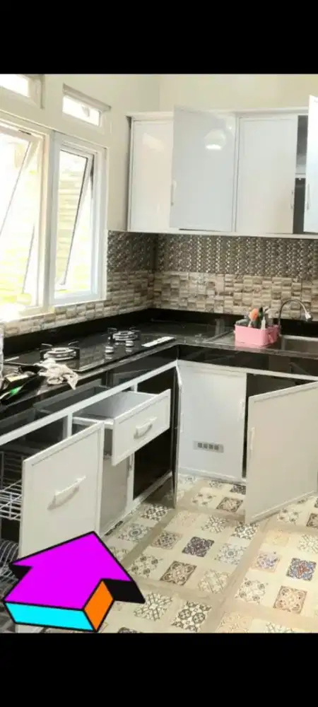 Kitchenset almunium acp ,anti rayap tahan air / pml