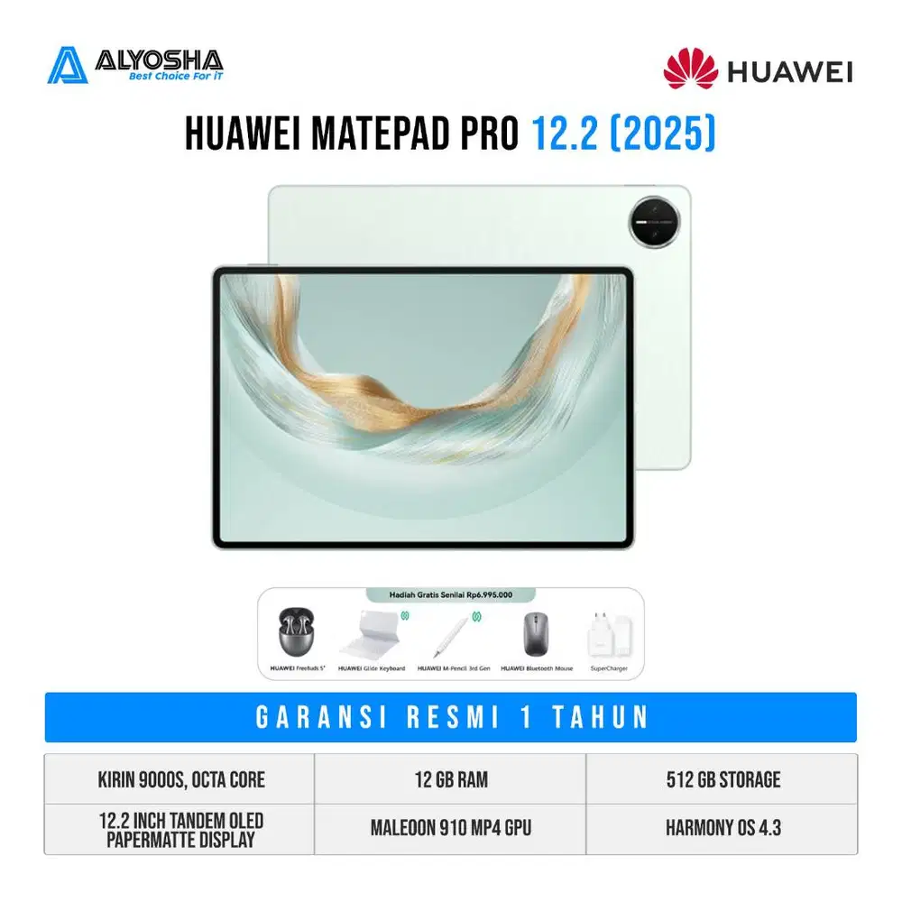 HUAWEI TAB MATEPAD 12.2 PRO 2025 BANYAK BONUSNYA READY