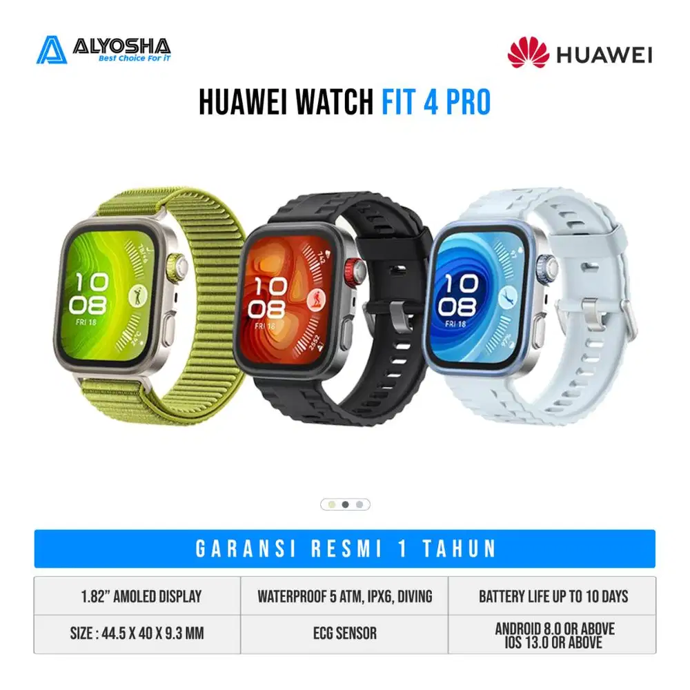HUAWEI WATCH FIT 4 PRO ALL COLOR READY FREE STRAP