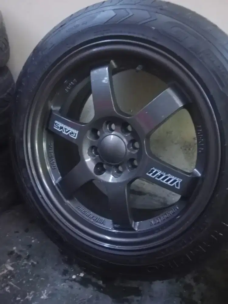 Jual Cepat Velk TE37 dan Ban 1 set kondisi 95%