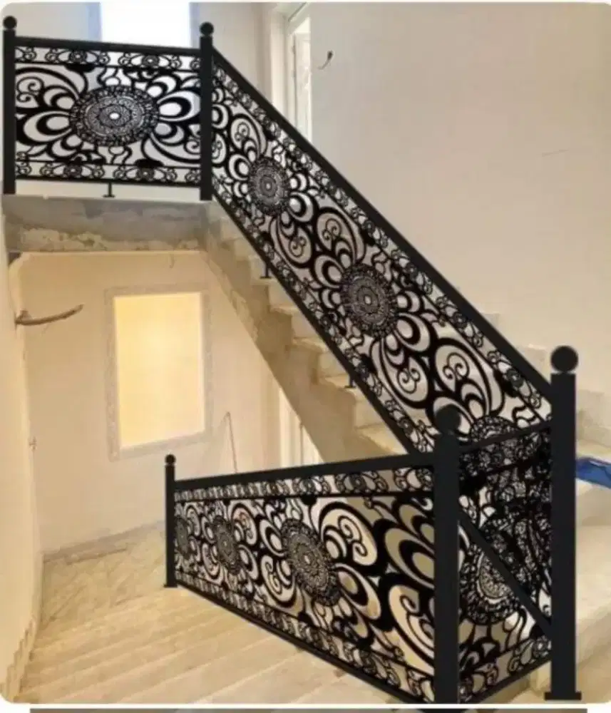 Bengkel las Lampung tralis kanopi pintu pagar gerbang tangga