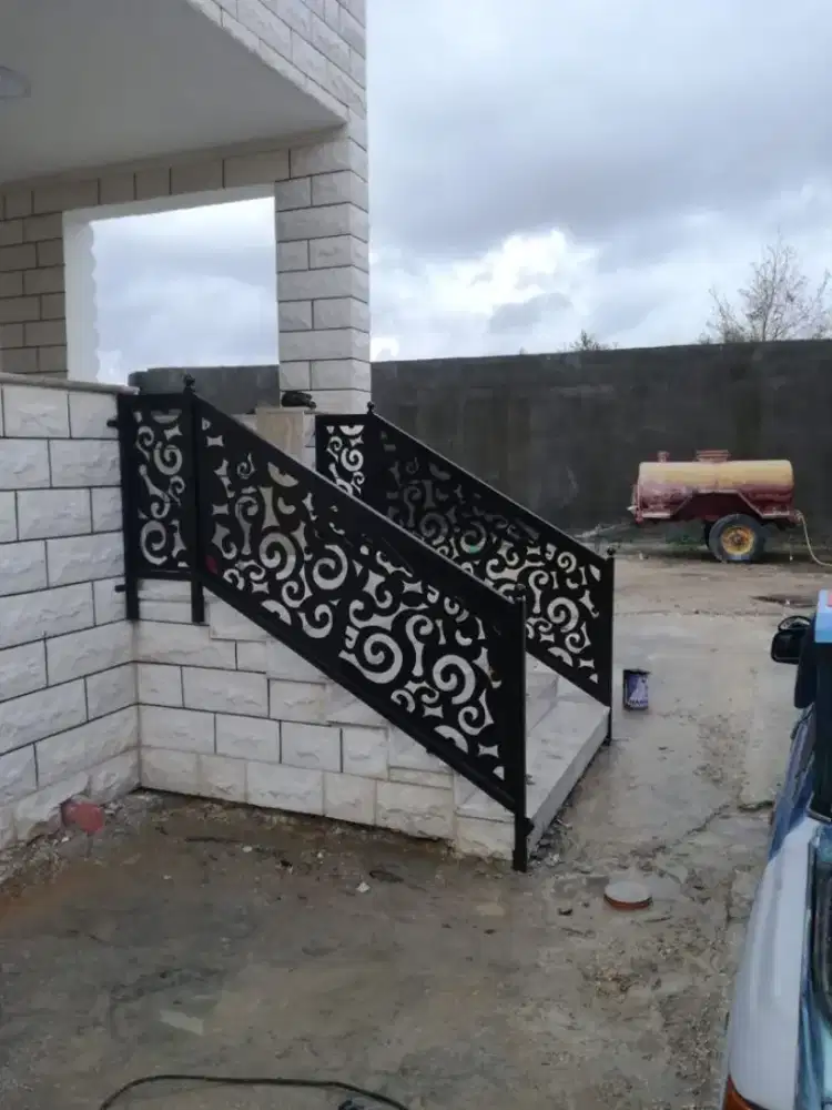 Bengkel las Lampung tralis kanopi pintu pagar gerbang tangga