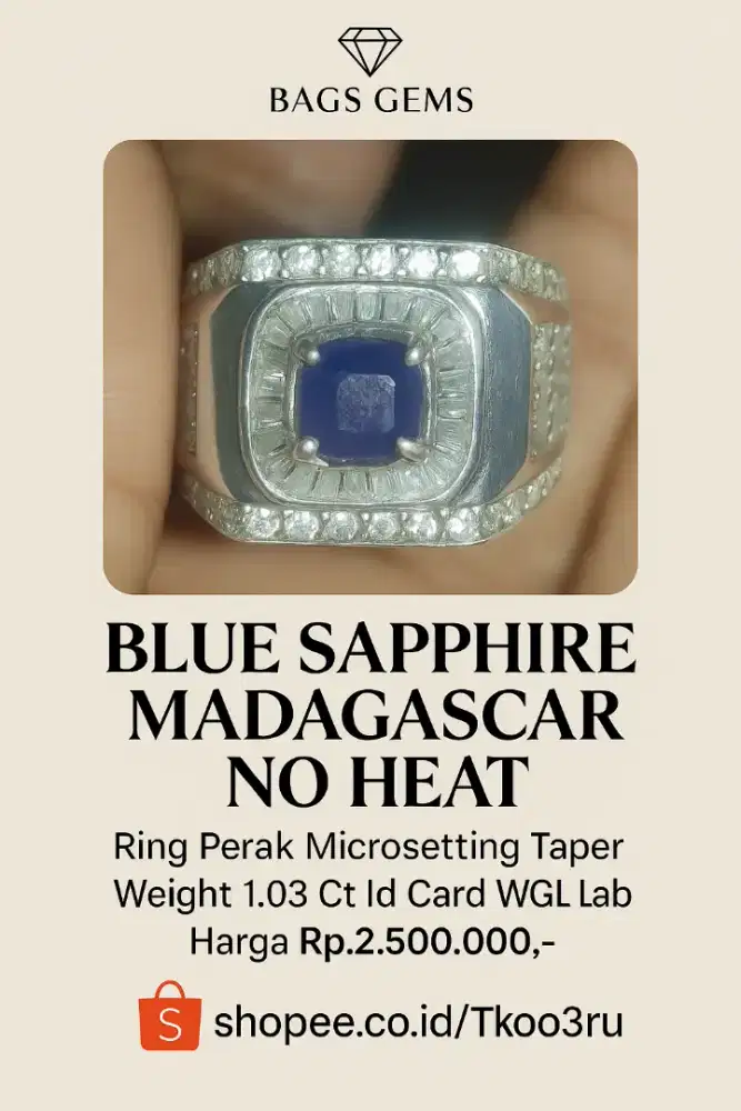 Blue Sapphire No Heat Madagascar