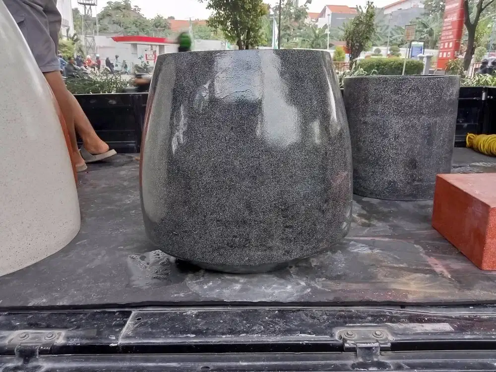 pot terrazzo gendang minimalis