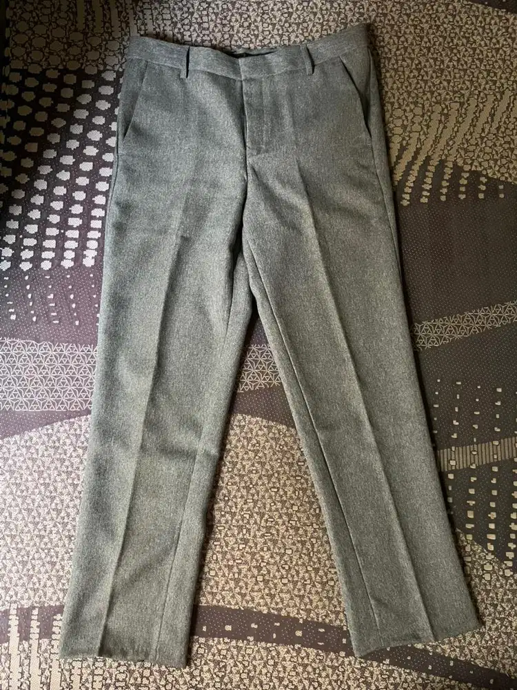 Celana panjang abu semi formal wool