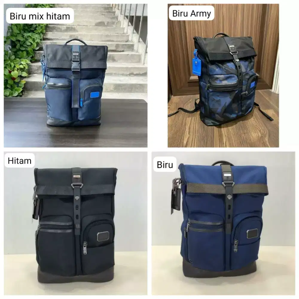 Tas Tumi Luke Roll Alpha Bravo Backpack ready 4warna