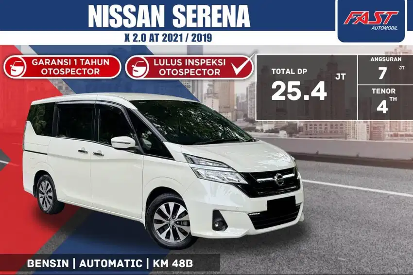 NISSAN SERENA X 2021 / 2019 2.0 AT LOW KM.48RB & PAJAK PANJANG #F1ST