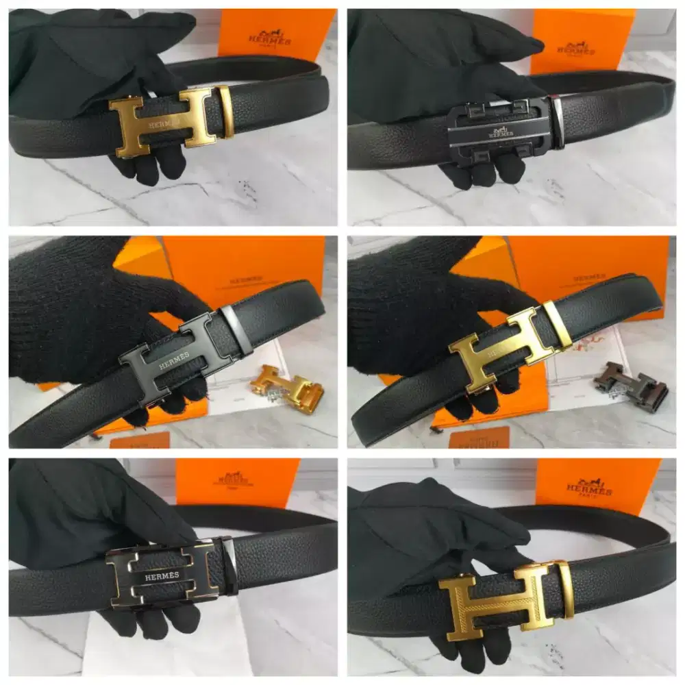 Belt IKAT PINGGANG PRIA branded men buckle H fullset box #1