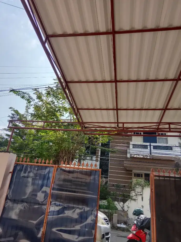 Tenda canopy besi juga stenlis