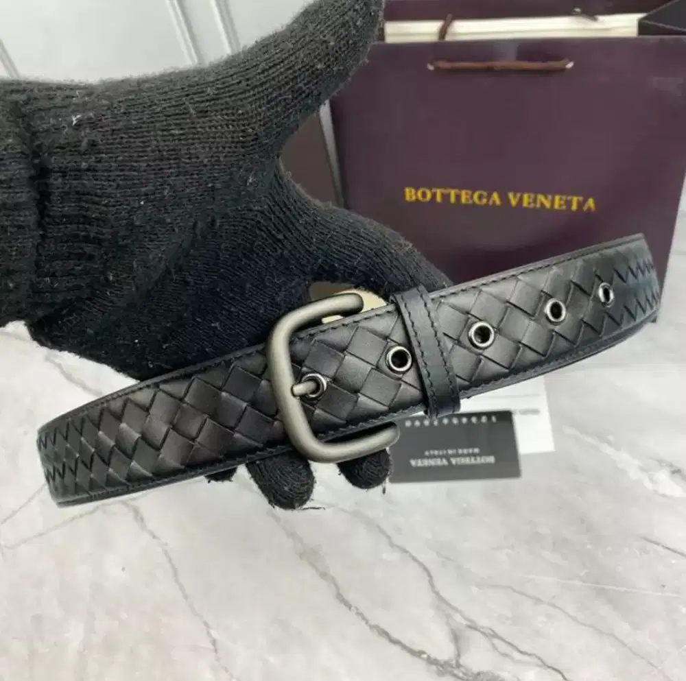 Belt IKAT PINGGANG PRIA branded men bottega bv black