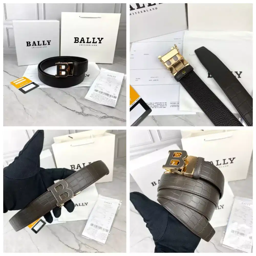 Belt IKAT PINGGANG PRIA branded men bally dark brown