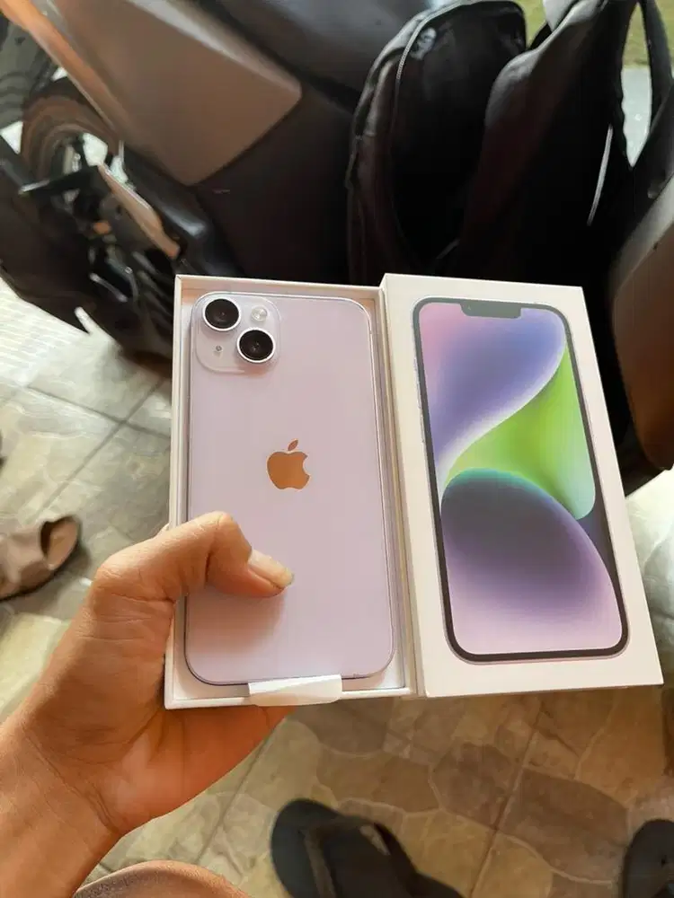 IPhone 14 128gb iBox Purple Siap COD
