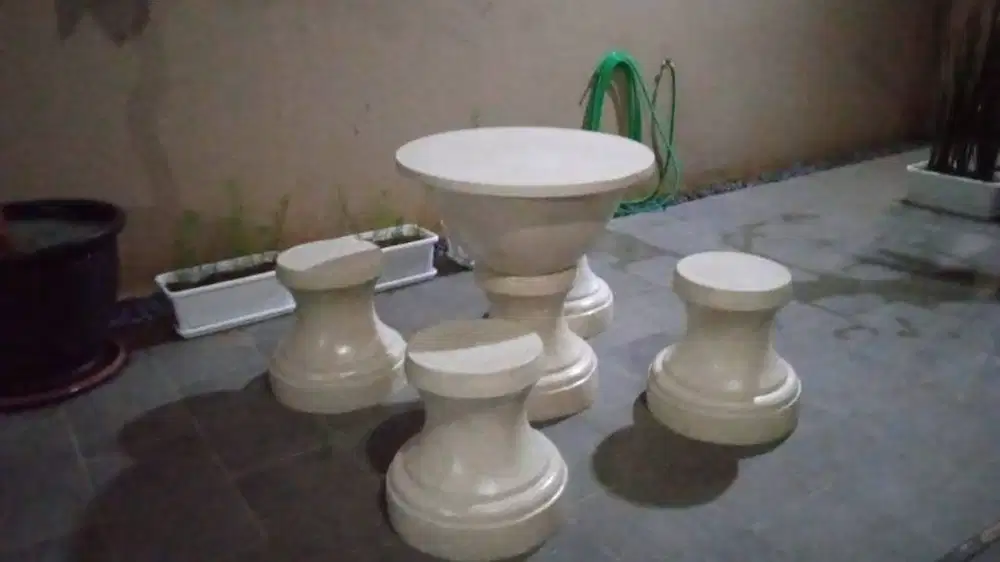 bangku meja teraso taman outdoor