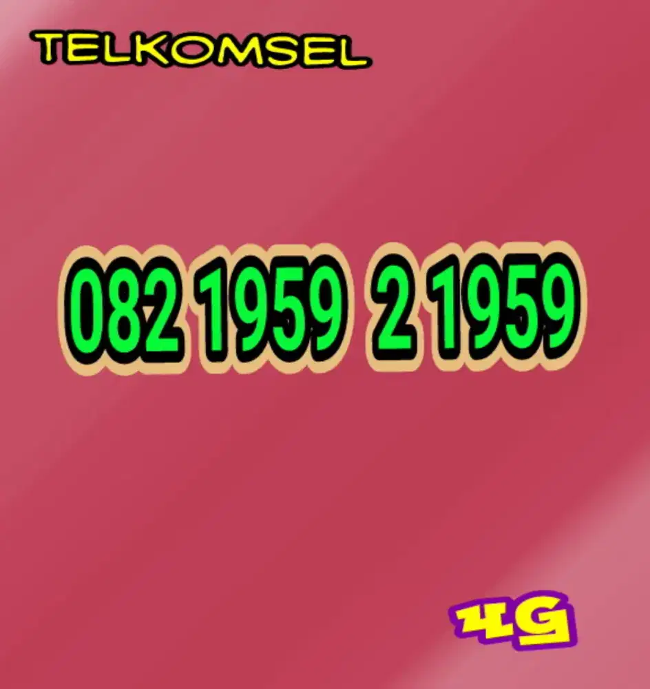 Nomer simpati cantik dobel tahun