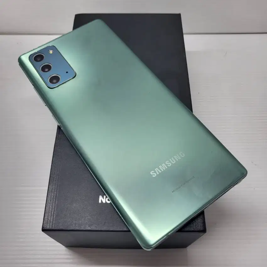 SAMSUNG GALAXY NOTE 20 8/256 GREEN MULUS EX SEIN NO MINUS FULLSET