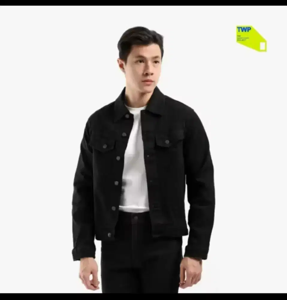 Jaket Pria Heymale Denim Black Stecht L