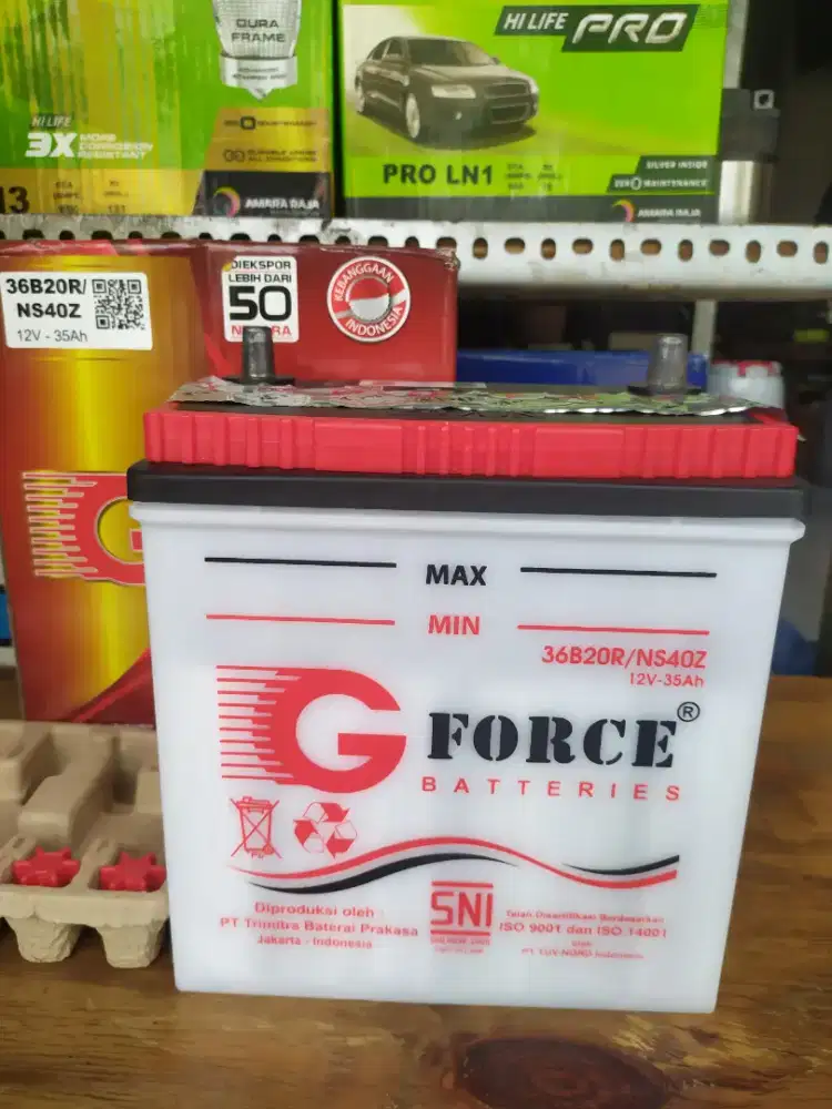 Aki Basah G Force NS40Z 35Ah utk mobil Avanza,Xenia,Granmax,Luxio,APV