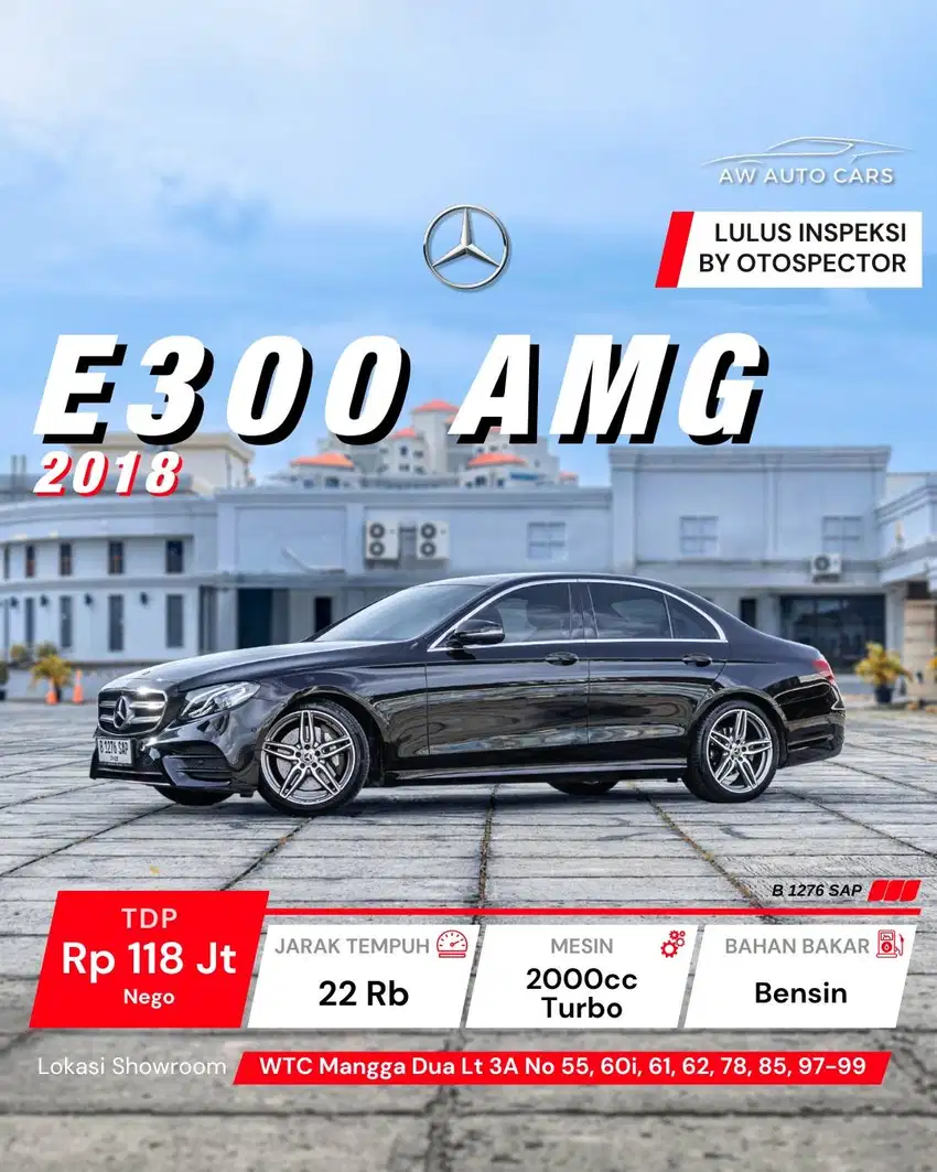 [LOW KM] Mercedes Benz E300 AMG 2018 non sportsyle