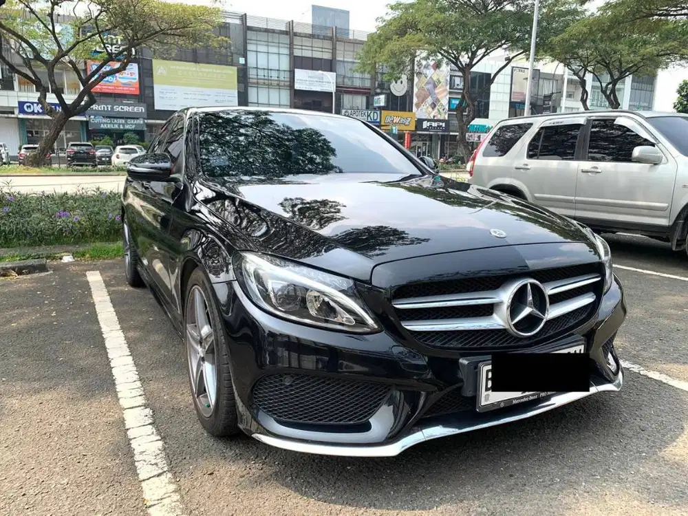 Mercedes Benz C200 AMG Line Obsidian Black 2018 - Jual Cepat